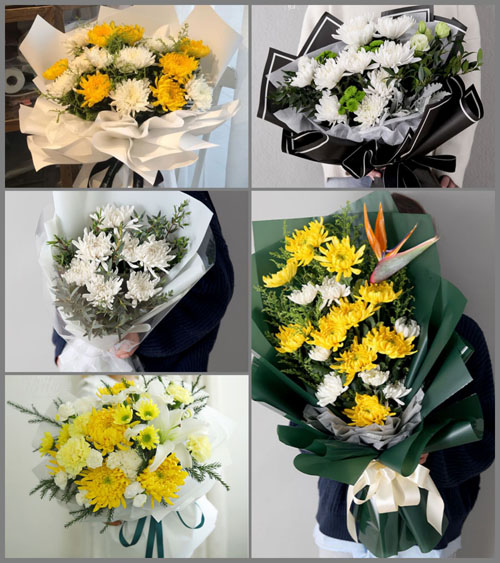 广东广州市花都区新华街道田美村白事花束代送